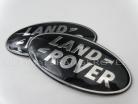 DISCOVERY 3 BLACK & CHROME SUPERCHARGED GRILL & REAR BADGE PAIR